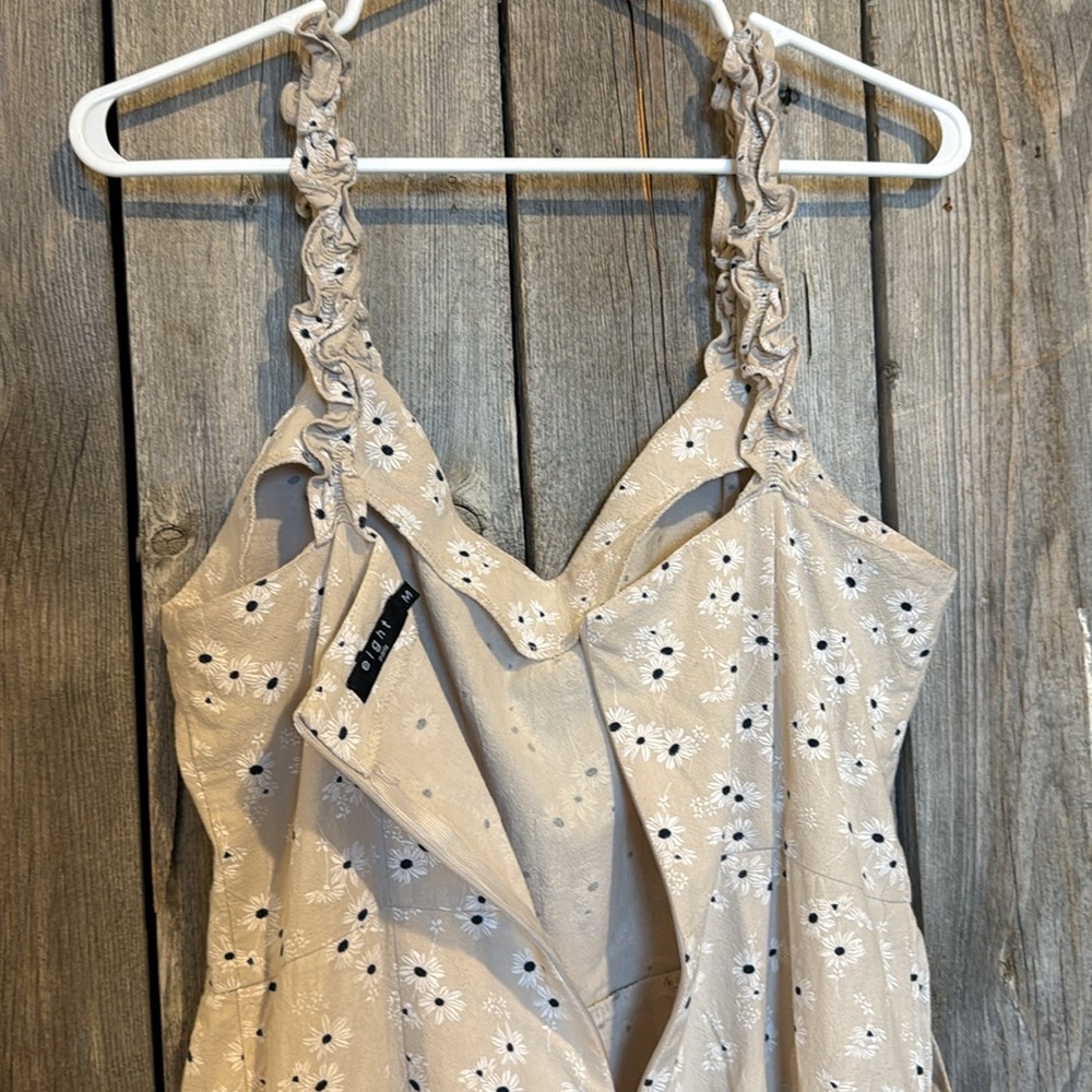 Floral Beige Jumpsuit size M - Picture 7 of 13